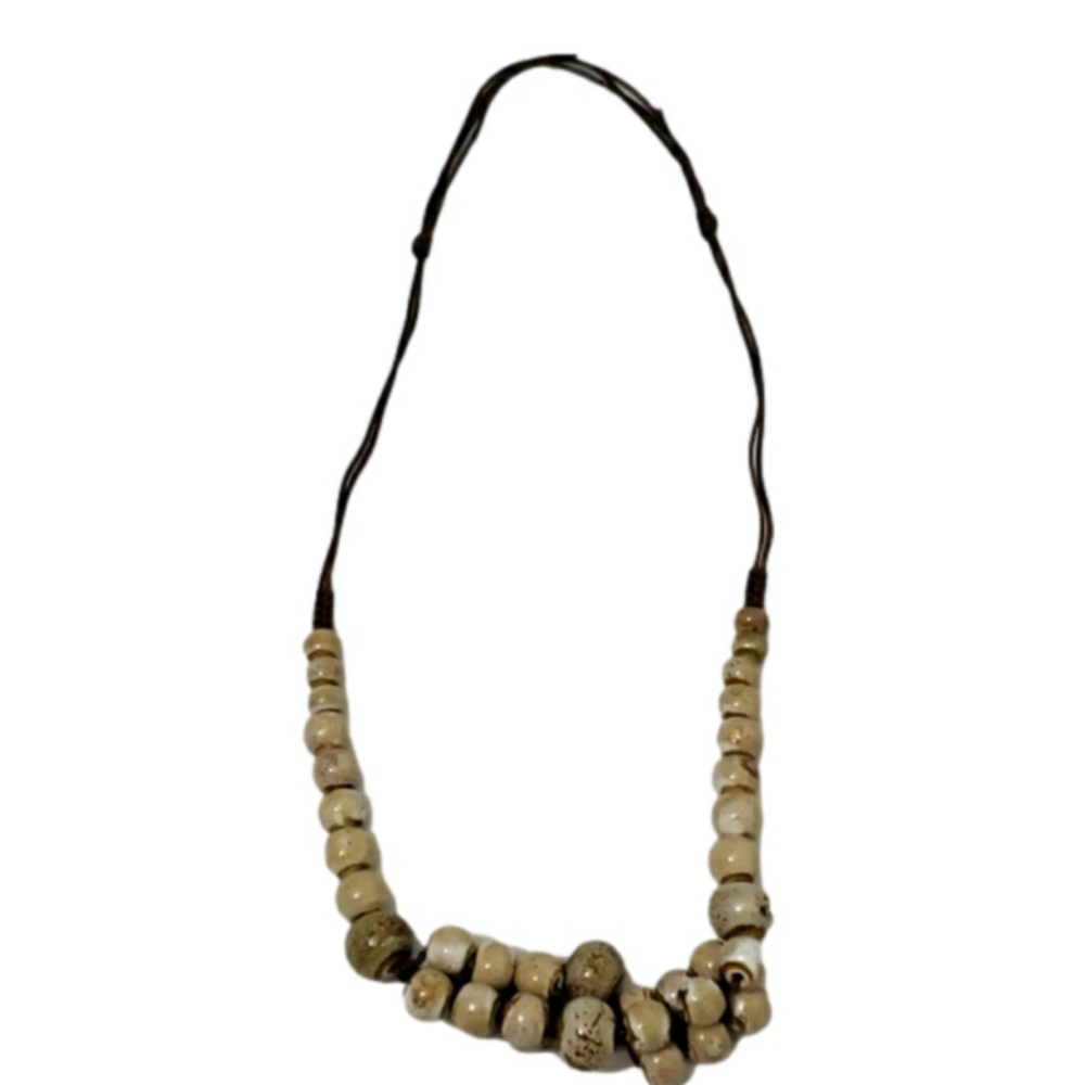 Portuguese Ceramic Cream Necklace